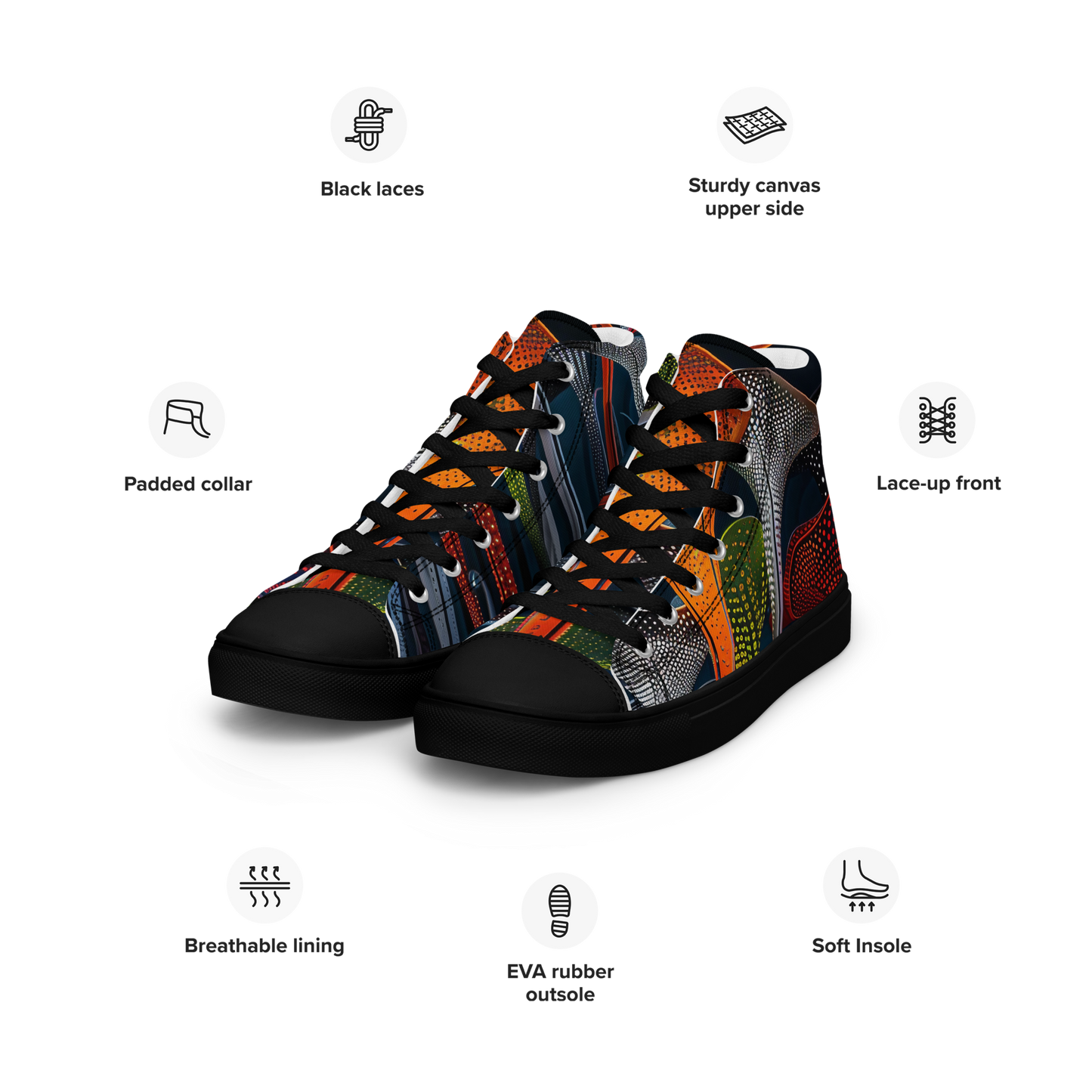 Men’s High Top Canvas Shoes Pontius