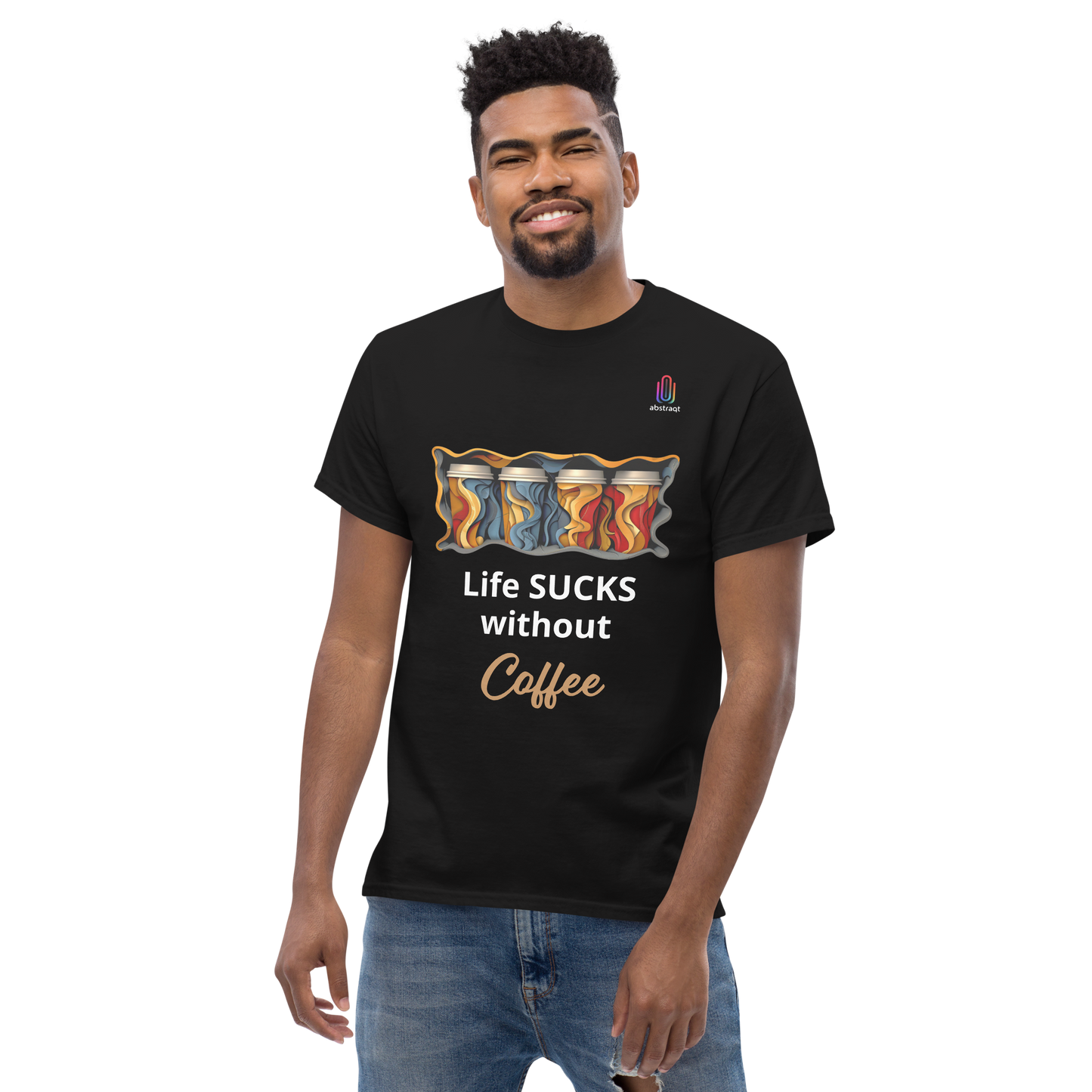 Unisex Classic T-Shirt Life Sucks Without Coffee