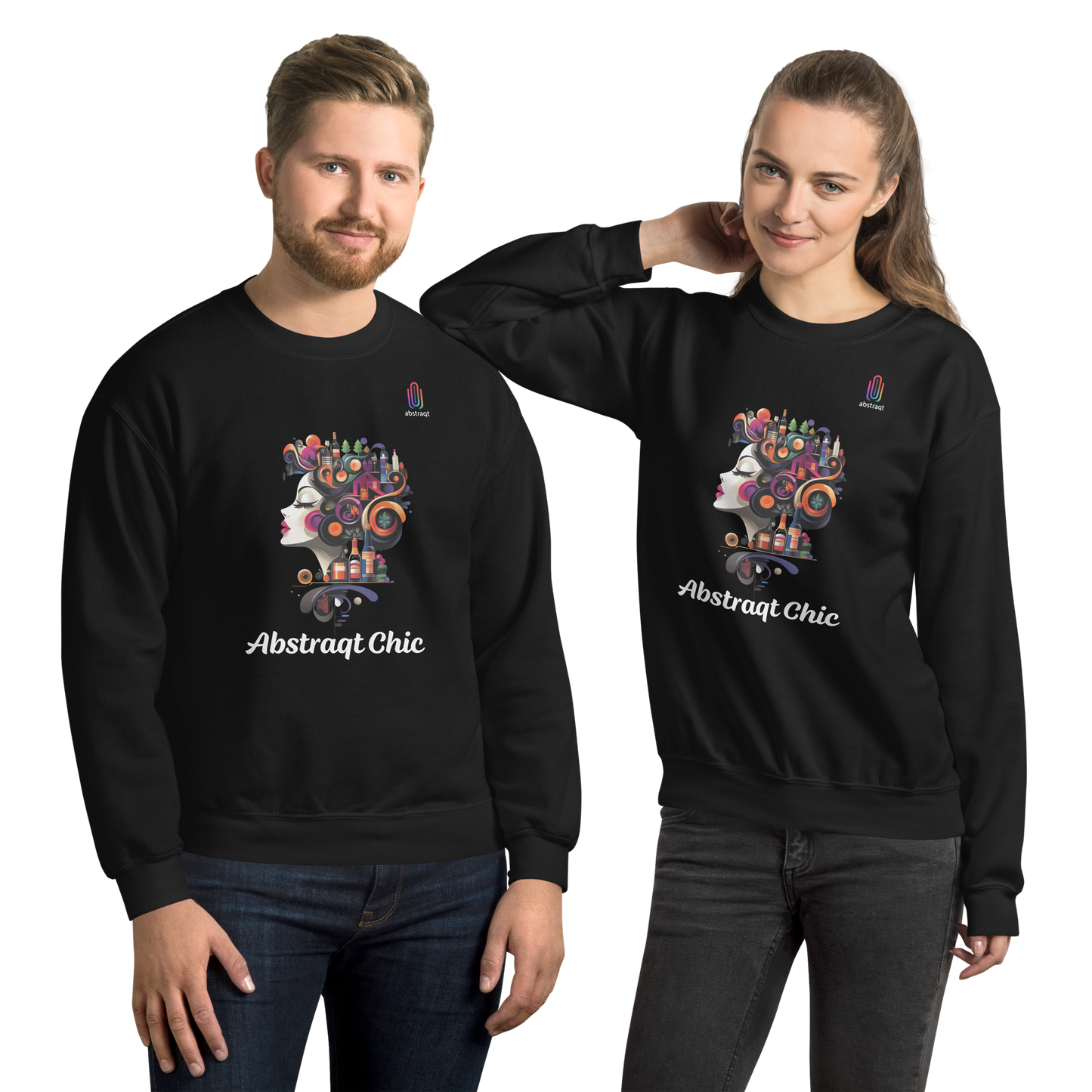 Unisex Long Sleeve Sweatshirt Abstraqt Chic