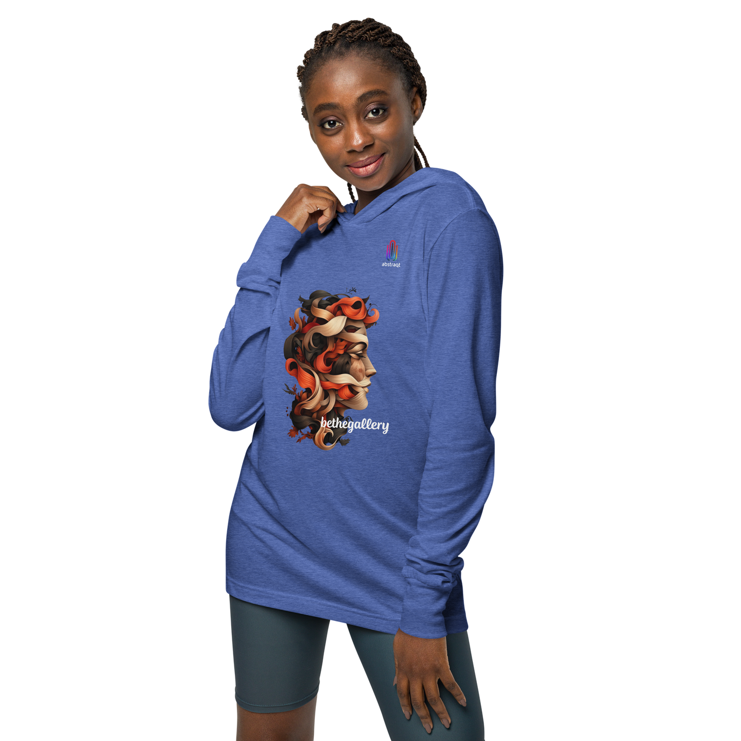 Unisex Hooded Long-Sleeve T-shirt Lacerta